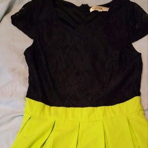 Women's Zip Back Pleated Dress